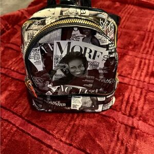 Stylish Black and White Women's Backpack